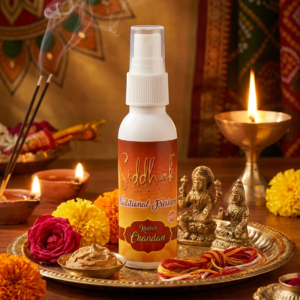 Kesar Chandan Traditional Freshener Spray For Vishnu Ji Pooja